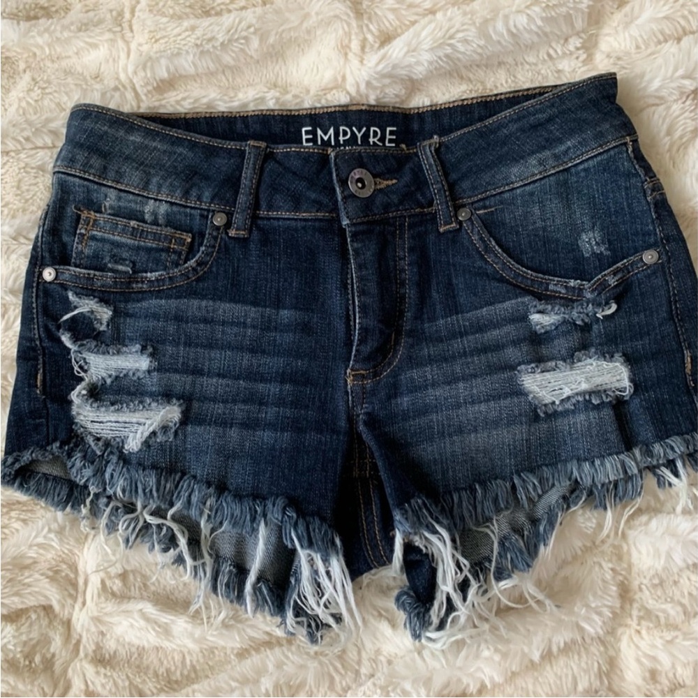 Empyre Dark Blue Denim Shorts